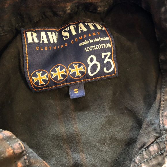 Men's Raw State 83 Long Sleeve Redemption Heritage Series Born Free Bird Size S - Picture 2 of 7